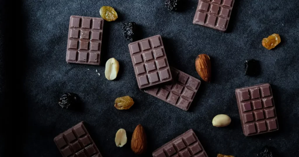 Chocolat et jambes sans repos